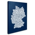 thumbnail image 2 of Trademark Art 'NAVY-Germany Regions Map' Canvas Art by Michael Tompsett, 2 of 3