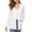 White, variant on Idoravan Cardigans for Women Clearance Spring Women Fashion Cardigan Up Casual Solid Color Long Sleeve Hoodeless Top