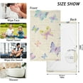 thumbnail image 2 of Watercolor Butterflies Towels 2 Piece Cotton Hand Towels, Highly Absorbent Towels for Bathroom, Hotel, Gym and Spa 28 X 16 Inches, 2 of 7