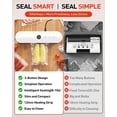 thumbnail image 4 of Vacuum Sealer Machine, Vacuum Sealer for  One-  Automatic, Easy-to-operate  Saver for Dry & Moist Foods, Compact Design  Suction Air Sealing System with 15 Vacuum Bags, 4 of 6