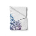 thumbnail image 2 of Galaxy Mandala Soft Flannel Fleece Blanket, Ombre Planet Composition with the Surface Pattern of the Moon and a Planet, Cozy Plush for Indoor and Outdoor Use, 70" x 90", Multicolor, by Ambesonne, 2 of 6