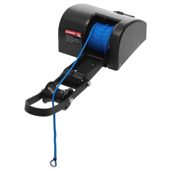 45lbs Electric Anchor Winch, Durable ABS and 316 Stainless Steel, 65 ft/min Rope Retrieval Speed, Ideal for Small Boats