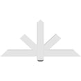 thumbnail image 4 of 48"W x 22"H x 2"D x 4"F, 11/12 Pitch, Kennewick Architectural Grade PVC Gable Bracket, 4 of 8