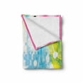 thumbnail image 2 of Hip Hop Soft Flannel Fleece Throw Blanket, Illustration of Breakdancer on Hand Stand with Colorful Funky Disco Background, Cozy Plush for Indoor and Outdoor Use, 60" x 80", Multicolor, by Ambesonne, 2 of 6