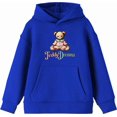 thumbnail image 4 of Teddy Dreams Boy's Royal Blue Long Sleeve Hoodie-Medium, 4 of 6