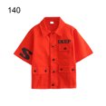 thumbnail image 2 of Guardurnaity Hiphop estilo casual niños camisa niños otoño primavera tops viajar senderismo ropa Streetwear ropa regalo de cumpleaños conjuntos de ropa Manga corta 140cm, 2 of 6