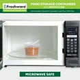 thumbnail image 5 of Freshware Food Storage Containers Plastic Deli Containers with Lids, Slime, Soup, Meal Prep Containers | BPA Free | Stackable | Leakproof | Microwave/Dishwasher/Freezer Safe (16 oz, 36-Set), 5 of 7
