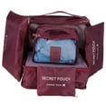 thumbnail image 3 of unids/set bolsa de almacenamiento bolsa de clasificación de ropa maleta de equipaje organizador de embalaje para viajes rojo vino, 3 of 14