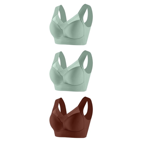 Paiwinds Women's Thin Lace Push Up Bra - Adjustable Wireless Comfortable No Underwire Bra for Everyday Wear, Available in Neutral Colors, Sizes L-6XL