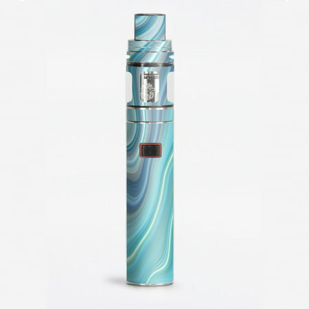 Skin Decal For Smok Stick X8 Vape / Blue Glass Marble Stone