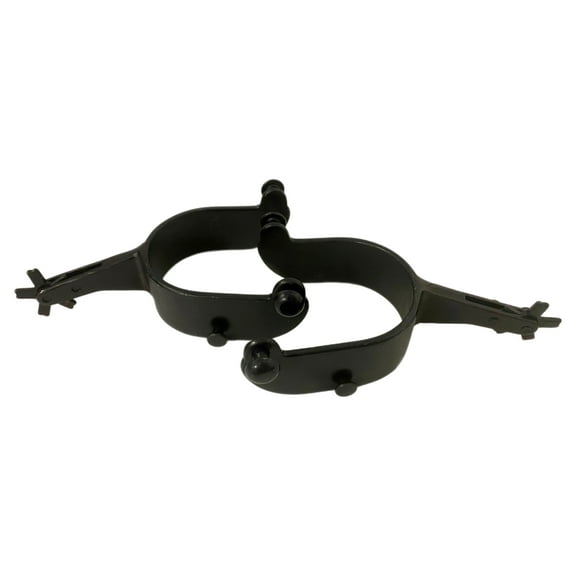 Youth Bull Riding Spurs – 15° Offset for Balance Grip