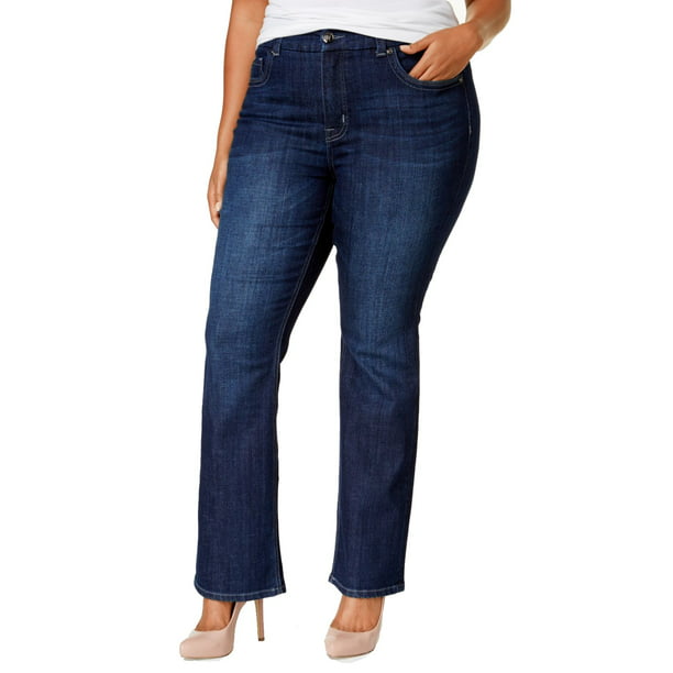Melissa McCarthy - Melissa McCarthy Womens Plus Stretch Slim Boot Jeans ...