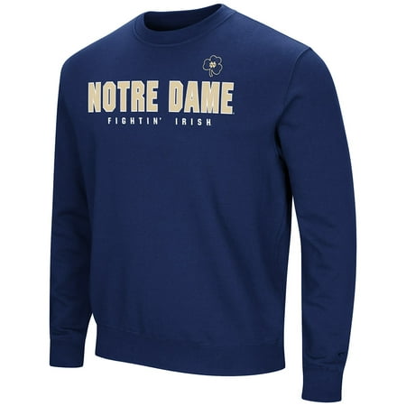 Fleece Notre Dame Irish Jacket - Colosseum NCAA Men's Playbook Crewneck Fleece Sweatshirt