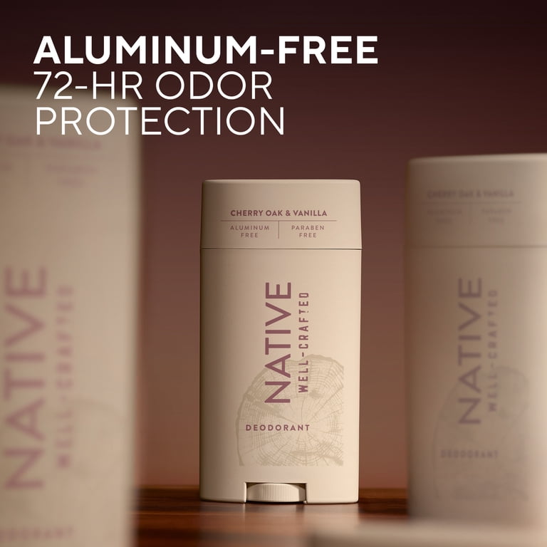 Native Aluminum Free Deodorant for Men, Cherry Oak & Vanilla, Well