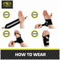 thumbnail image 5 of Athletic Works Fitness Weight Lifting Wrist Wraps with Thumb Loops, Pair, 5 of 7