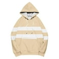 thumbnail image 5 of Kaliqueen Women's 2025 Striped Oversized Sweatshirt Color Block Crewneck Long Sleeve Hoodies with Pockets Drawstring Fall Fashion Pullover Tops with Pockets, 5 of 6