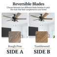 thumbnail image 4 of Prominence Home 50585-35 Briarcrest Farmhouse 52-Inch Aged Bronze Indoor Ceiling Fan with 5 Barnwood, Tumbleweed Blades, 4 of 15
