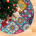 thumbnail image 5 of FMSHPON Vintage Mandala Elements Xmas Christmas Tree Skirt Stand Mat for Holiday Party Decoration Indoor Outdoor 36 inches, 5 of 6