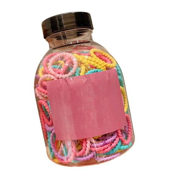 Laklulu 200 Pcs Baby Hair Ties, Seamless Cotton Toddler Hair Ties for Girls and Kids, Multicolor Small Soft Hair Elastics Ponytail Holders