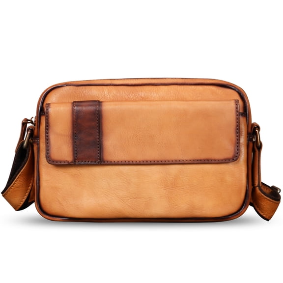 Genuine Leather Purses for Men Messenger Bag Crossbody Shoulder Bag Satchel