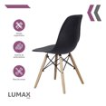thumbnail image 2 of Set De 4 Silla Tipo Eames Para Comedor Modernas Lumax Color Negro, 2 of 6
