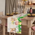 thumbnail image 2 of Table Runners 70 Inches Long Dress Scarves, Easter Bunny Farmhouse Coffee/Dining/Kitchen Table Decor, Holiday Table Runner, Spring Easter Eggs Floral Rustic Burlap 13x70 Inch, 2 of 9