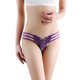 thumbnail image 1 of Gibobby Tangas de mujer Bragas de mujer Cintura Cinta Encaje transparente Bragas sexy Hollow Bow Thong(Morado,Talla única), 1 of 5