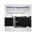 thumbnail image 4 of CTM  Braided Stretch Belt Silver Buckle Adjustable Elastic (Men), 4 of 7
