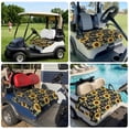 thumbnail image 6 of Golf Cart Seat Covers for 2 Seater,Yellow Sunflowers Microfiber Cart Seat Towel Blanket,Summer Botanical Elegant Pastoral Bees Absorbent NonSlip Bench Seats Protector for Golf Course 51"x31", 6 of 9