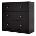 thumbnail image 2 of Tvilum Canada 2 Piece Set with 3 Drawer Chest and Nightstand in Black, 2 of 18