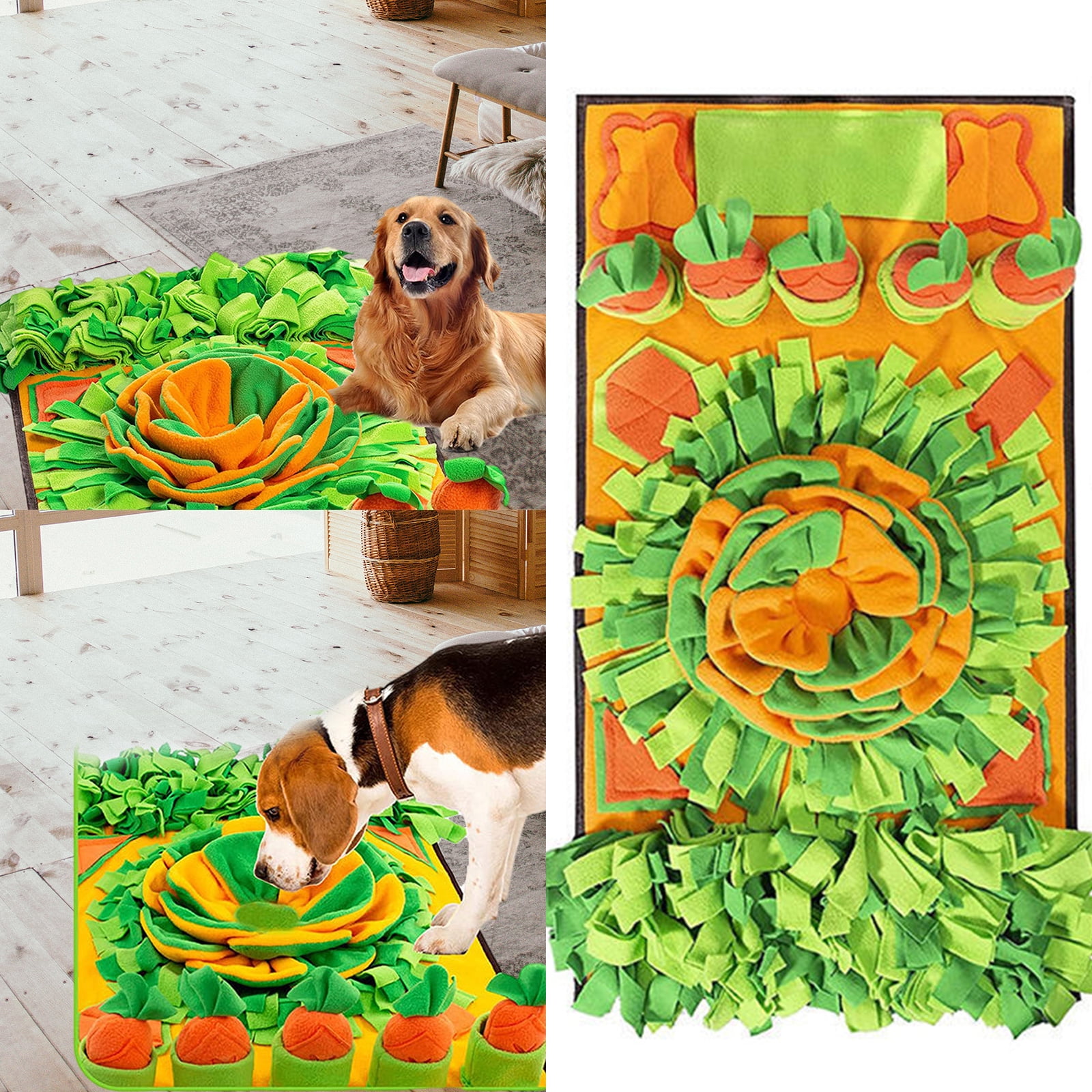 Pet Treat Dispensing Interactive Dog Toy Chew Toy Sniff Mat Pad for Dogs Fun Training Toy Foraging Training