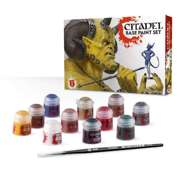 Warhammer 40k Model Miniatures Citadel Base Paint Set