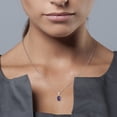 thumbnail image 5 of Everly Women's Created Sapphire Sterling Silver Necklace, 5 of 5
