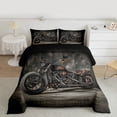 thumbnail image 2 of Homewish Dirt Bike Boy Bedding Comforter Set 2pcs,Extreme Sport Twin Comforter Sets Microfiber,Retro Vintage Breathable Bedding Set,Ultra Soft Home Decor,Reversible, 2 of 8
