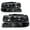 Clear lens Black Housing Clear Reflector, variant on CROSSDESIGN Headlights Fit for Chevy Silverado 1999-2002/Suburban 2000-2006 Headlamps