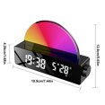 thumbnail image 3 of Reloj electrónico USB, lámpara de amanecer digital, reloj despertador con luz (negro) Likrtyny Libre de BPA, 3 of 9