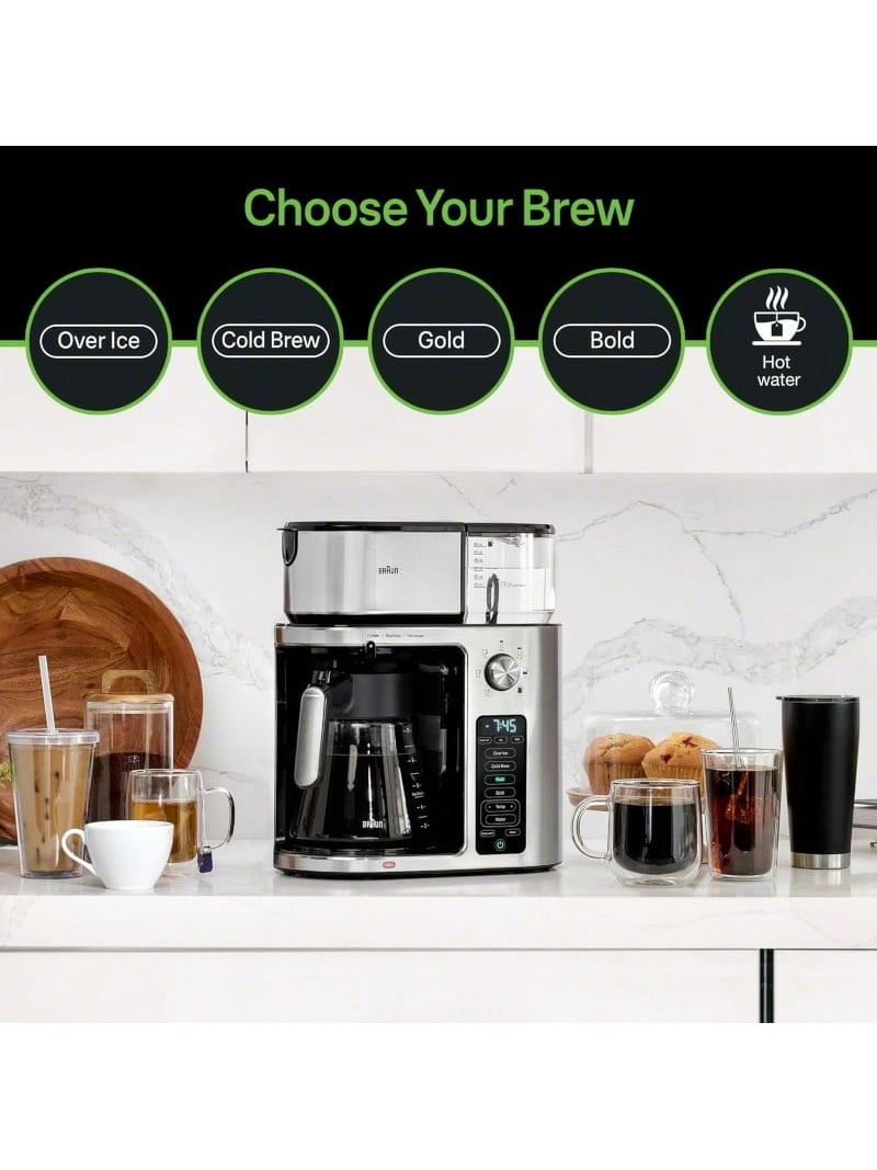 Free Shipping! Braun MultiServe Plus 10- Cup Pod Free Drip Coffee