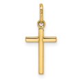 thumbnail image 4 of FJC Finejewelers 14 kt Yellow Gold Polished Cross Charm 21 mm, 4 of 6