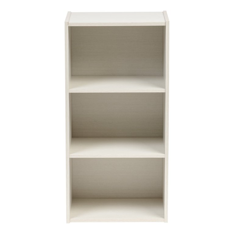 IRIS USA, 3-Tier Bookcase Storage Shelf, White - Walmart.com