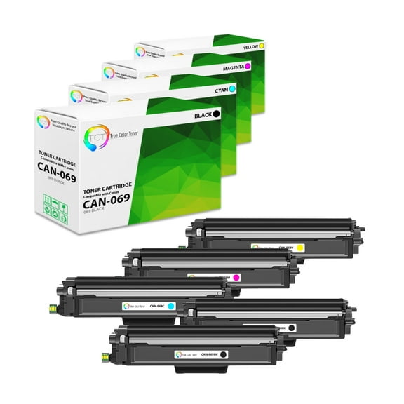 TCT 069 Toner Cartridge 5 Pack - Premium Compatible Replacement for 069 5094C001 5093C001 5092C001 5091C001