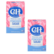 C&H Pure Cane Sugar Confectioners Powdered 1 lb Box - (Pack of 2)