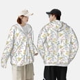 thumbnail image 5 of Fotbe Floral Men's Women's UPF 50+ Sun Protection Jacket Hooded Cooling Shirt with Pockets Hiking Outdoor Performance-Large, 5 of 8