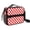 Red and White, variant on Rainbow Checkered Pattern Insulated Lunch Bag with Shoulder Strap and Bottle Holder,Bento School Lunch Bag Box,11x9.5x3.5 Inches