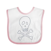 Inktastic Skull and Crossbones Boys or Girls Baby Bib