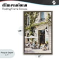 thumbnail image 4 of Stupell Industries Traditional Streetside Cafe Terrace with Ivy Brown Floating Frame Canvas Art, 17 x 25, by Petals Prints Design, 4 of 8