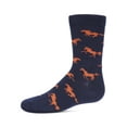 thumbnail image 3 of MeMoi Boys' Galloping Horse Cotton Crew Socks - Boys - Male, 7-8, Dark Gray Heather, 3 of 6