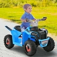 thumbnail image 2 of Gymax Kids Electric Ride On ATV Toy 6V Battery Powered Electric Vehicle Toy w/ Direction Control Blue, 2 of 9
