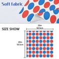 thumbnail image 6 of Iauyy Satin Napkins Set of 6- Red Blue Polka Dot- DIY Printing Decoration Cloth Napkin- Easy Care for Home/Party, 6 of 8