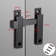 thumbnail image 5 of Gate Latch Matte Reliable 180 Degree Door 82x82mm High Quality Material, 5 of 5