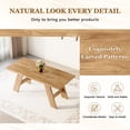thumbnail image 4 of 71in Rectangular Dining Table, LEAGHOME 6-8 Seater Kitchen Table, Family Dinner Table for Dining Room, Multifunctional for Home Office & Conference Use, Walnut, 4 of 9